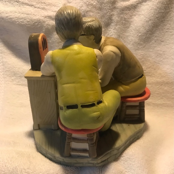 Vintage Lefton Father and Son Old Radio Show Figurine - Picture 4 of 7